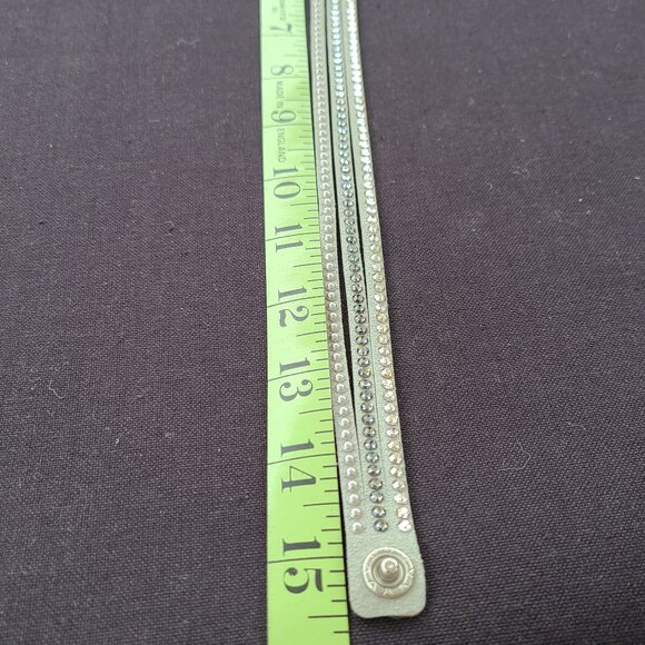 Copy of Brown NWT Swarovski Suede Wrap barcelet.  Brown and/or Light Grey - Picture 10 of 15